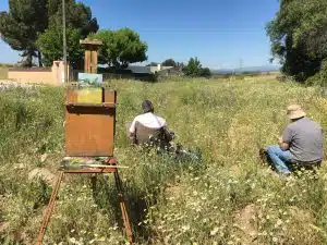 Imagen de unos estudiantes en un taller al aire libre en Majadahonda 1